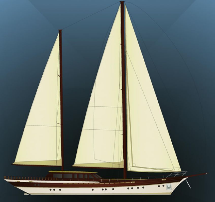 C-HULL-MACH YCH (MCA) SHORT RANGE 39 METERS STEEL TRADITIONAL GULET